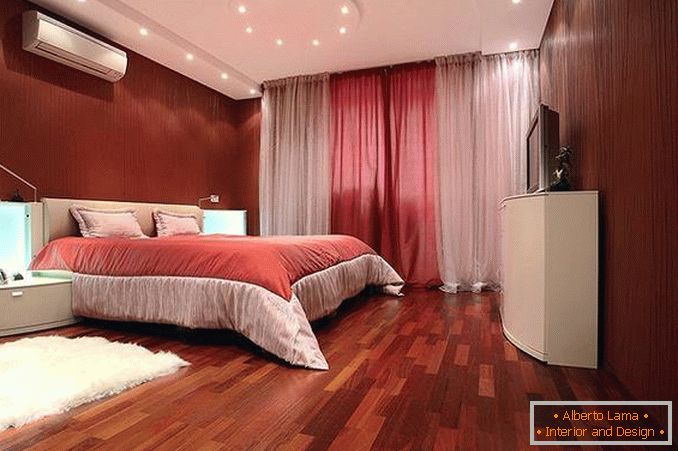 crveni dizajn spavaće sobe, foto 9