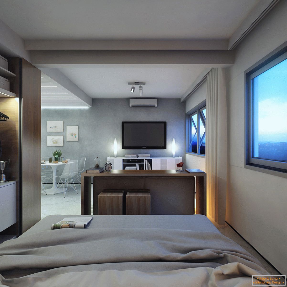 Dizajn spavaće sobe u malom stanu