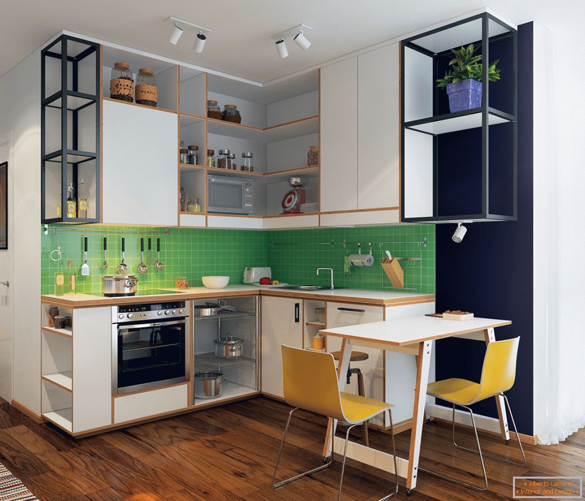 Dizajn kuhinje i dnevne sobe