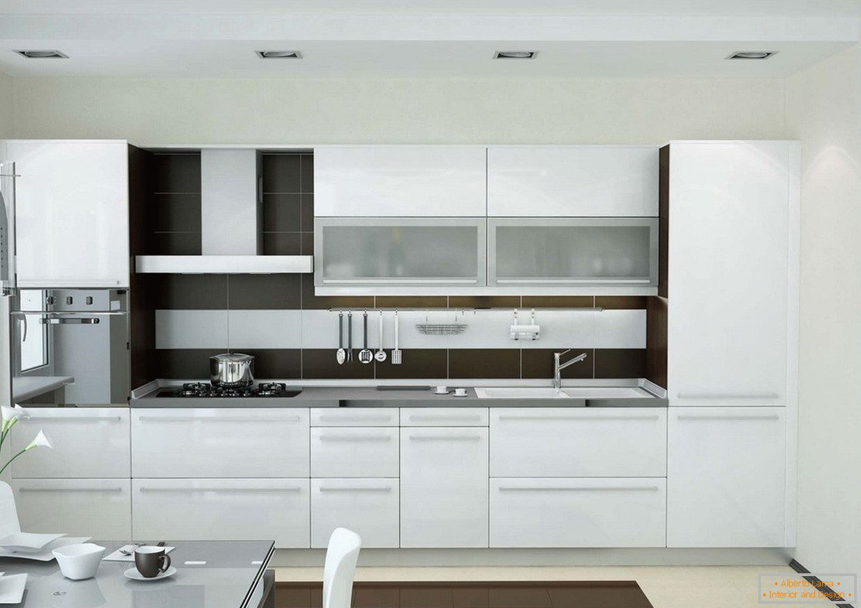 Bijela kuhinja za 15 m2 M