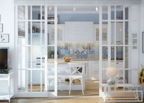 dizajn dnevne sobe u kombinaciji s kuhinjom, foto 37
