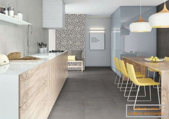 Moderna kuhinja u privatnoj kući - smela fotografija dizajna