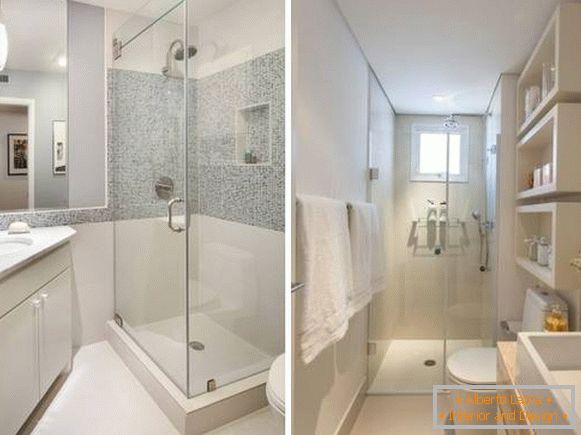 Kupatilo - dizajn foto kupatila u kombinaciji s tuš kabinom