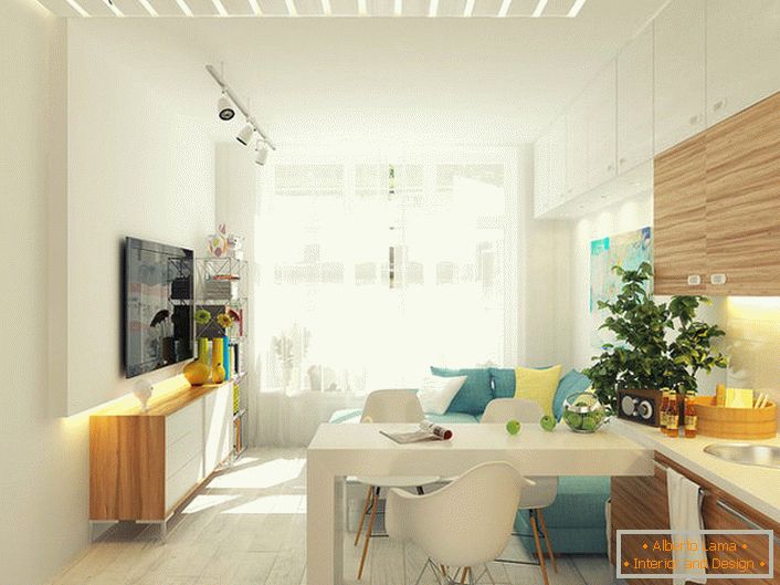 Kreativni dizajn studija male apartmane