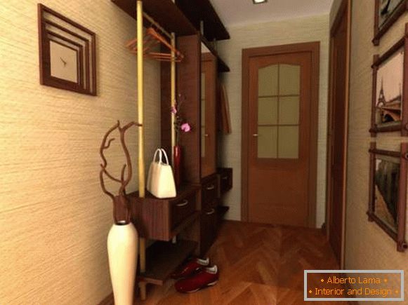 Moderan dizajn malih prostorija u stanu - predsoblje i hodnik