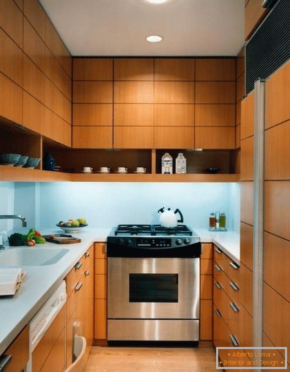 Kuhinja fotografija 6 m² M u modernom minimalističkom stilu
