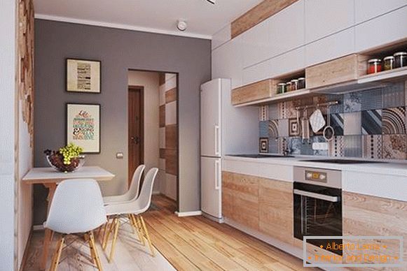 Udobna kuhinja u dizajnerskom garsonjernom apartmanu 40 m2