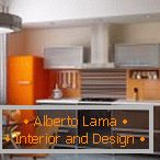 Kuhinja je postavljena u minimalističkom stilu
