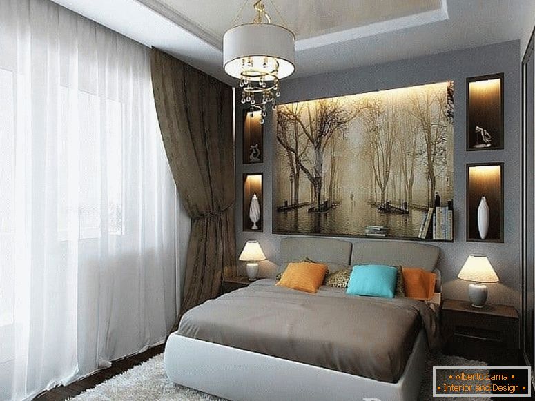 Moderan dizajn spavaće sobe od 13 kvadratnih metara