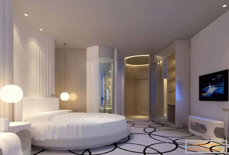 foto-6-zapanjujući-dizajn-spavaća soba-sa-okruglim krevetom