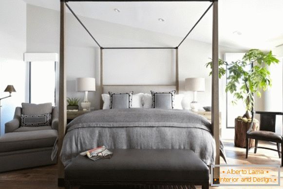 Jednostavan dizajn spavaće sobe u ekološkom stilu