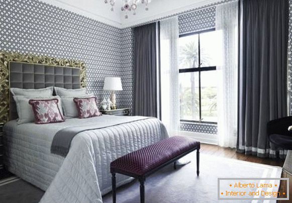 Dizajnirajte pozadinu za spavaću sobu u stilu luksuza