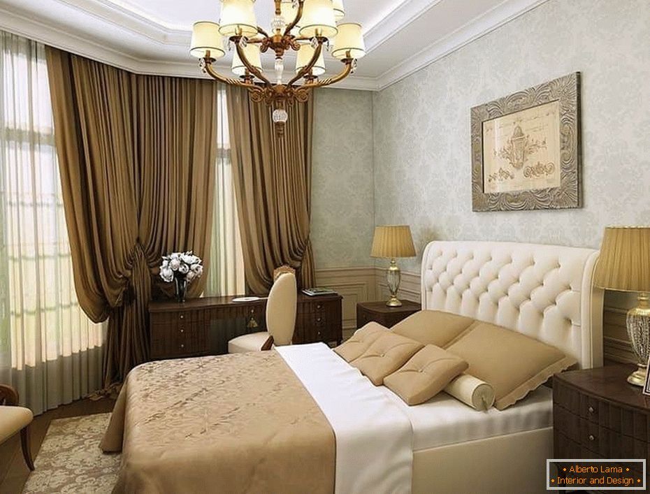 Dizajnirajte u spavaćoj sobi u klasičnom stilu