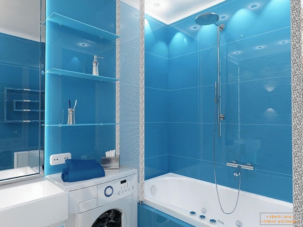 Kupaonica u plavoj boji