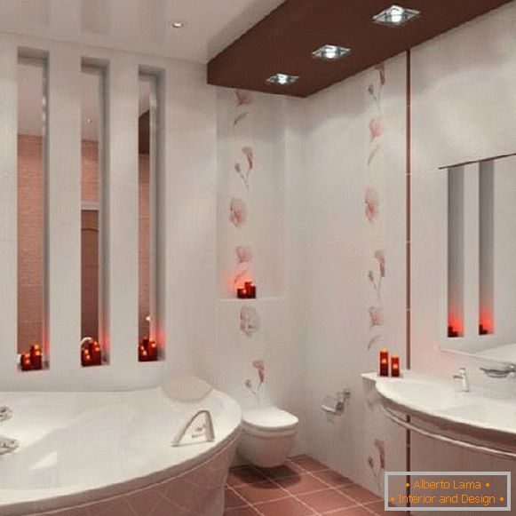dizajn kupatila, u kombinaciji sa toaletnim fotografijama, foto 1