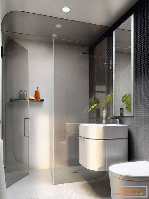 dizajn kupatila u kombinaciji sa toaletom, foto 12