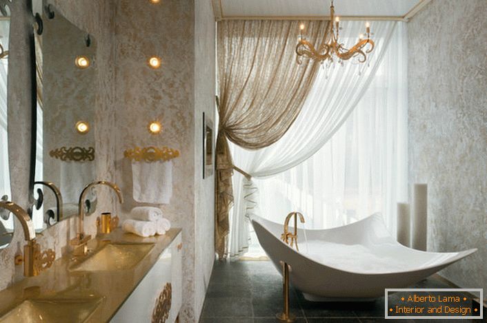 Dizajn projekat za kupatilo Art Nouveau za stanovanje poznatih u Njujorku. 