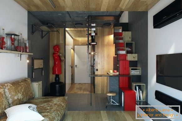 Stilski dizajn apartmana foto soba 18 m² M