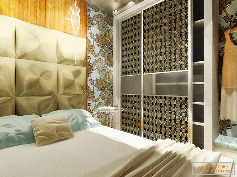Udobna spavaća soba u pastelnim bojama