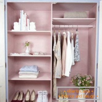 Garderoba 2 m² m. - fotografija zanimljivih opcija dizajna