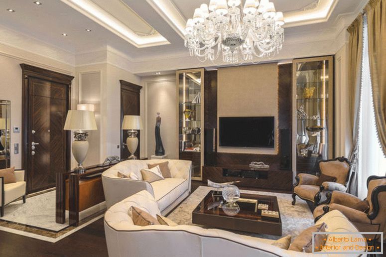 Dnevni boravak u italijanskom stilu - 75 fotografija