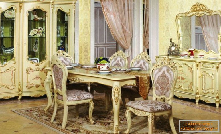 Barokni dnevni boravak - 75 fotografija neobičnog dizajna
