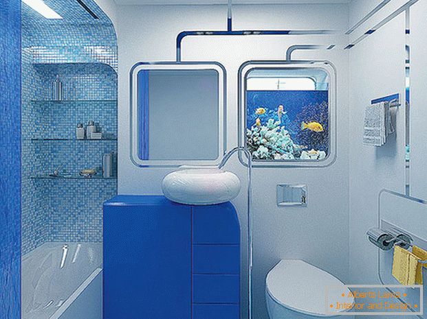 Kupaonica u plavoj boji