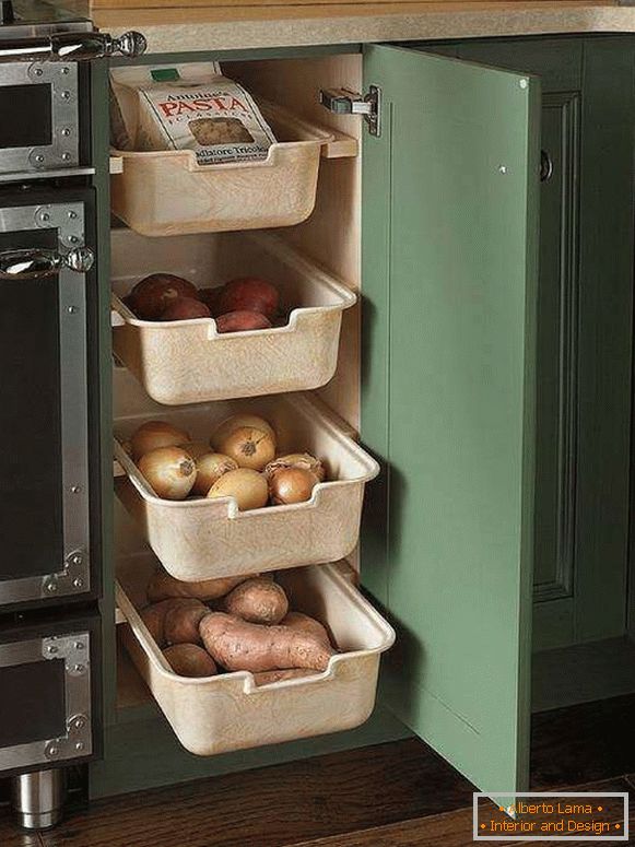 Kako čuvati povrće u kuhinji - kutije i kontejnere