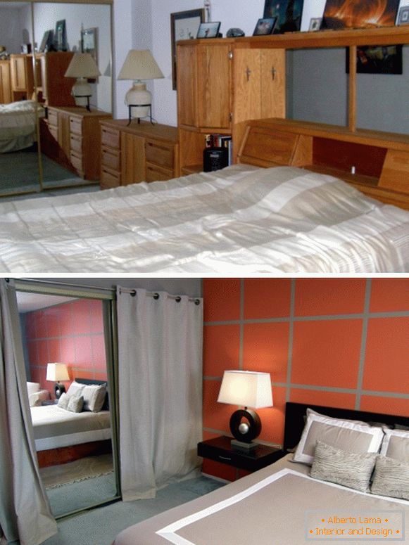 Fotografije spavaće sobe pre i posle