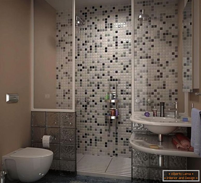 upečatljive-moderne-male-kupatilo-ideje-s-mozaik-pločice-otvorene-tuš-zid-dizajn-ideje