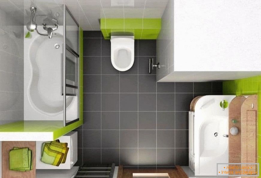 Projektno kupatilo u kombinaciji sa wc-om