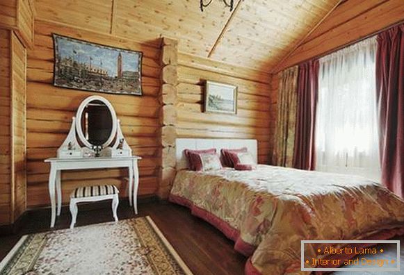 spavaća soba u drvenoj kući, fotografija 38