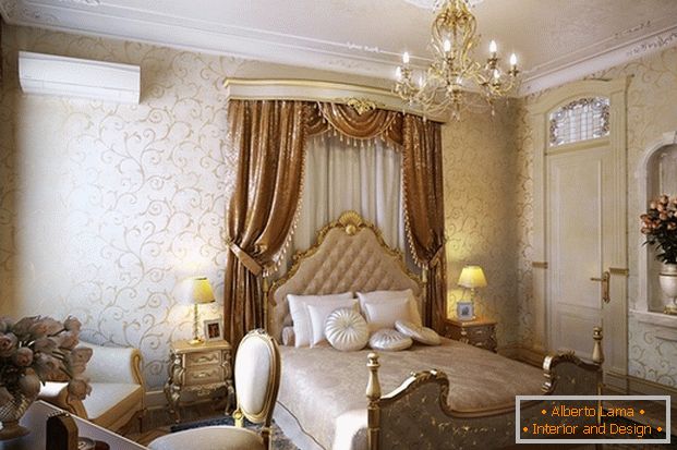 klasična spavaća soba enterijer