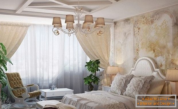 Francuski stil u unutrašnjosti spavaće sobe