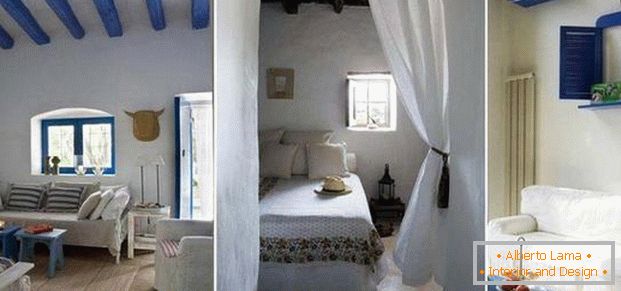 dizajn spavaće sobe u mediteranskom stilu