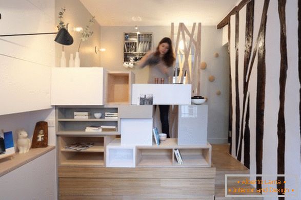 Unutrašnji dizajn malog apartmana od Julie Nabuchit