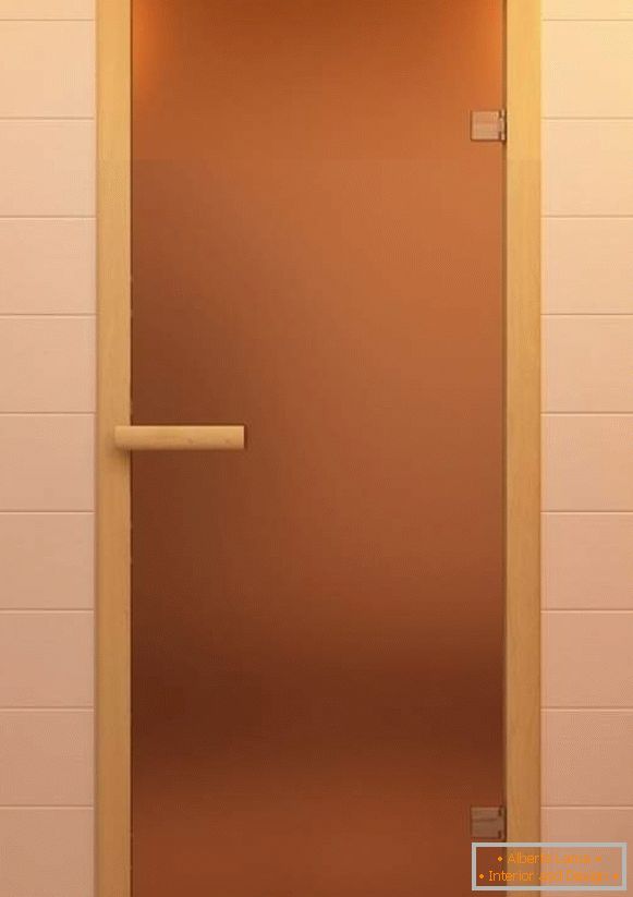 Matirana staklena vrata za saunu i kupatilo