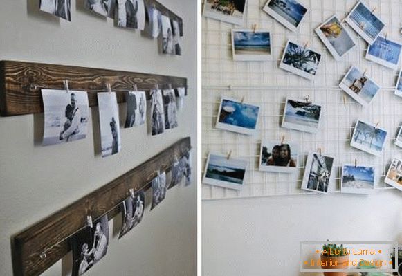 Kako obesiti fotografiju na zidu na neuobičajen način