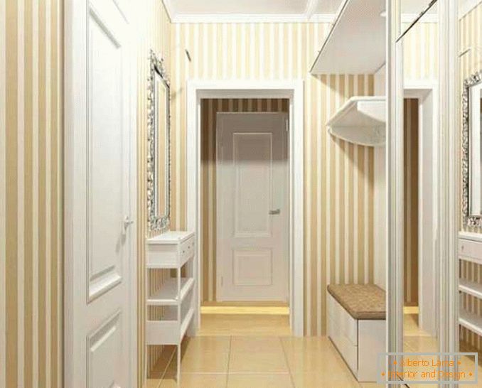 Unutrašnji dizajn malog hodnika u privatnoj kući