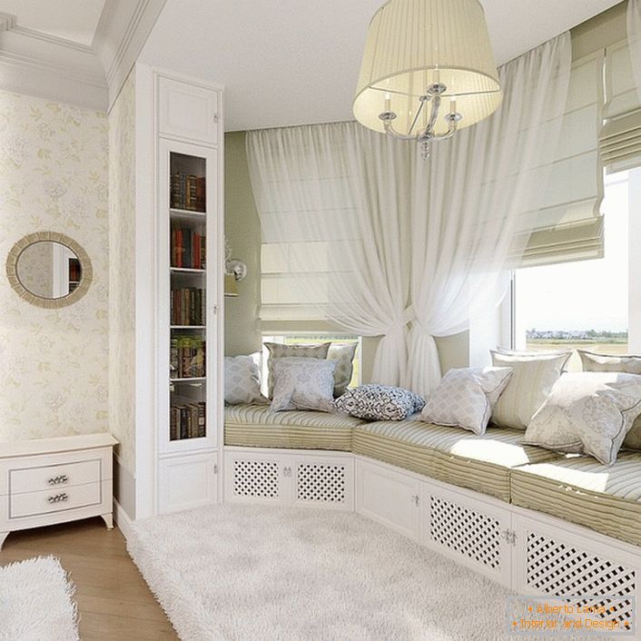 Snežno bela spavaća soba