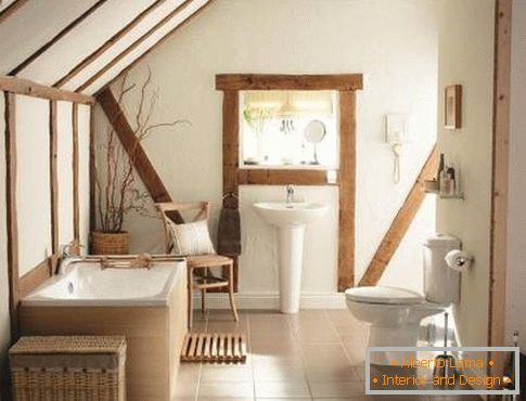 Dizajn kupaonica u rustikalnom stilu
