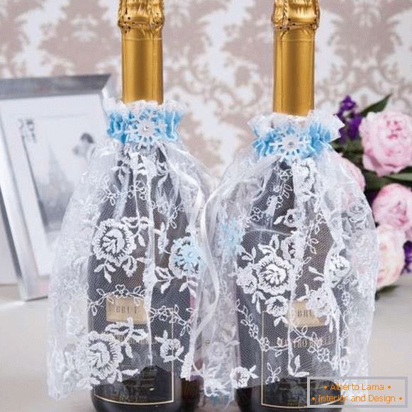 Kako ukrasiti venčanje bočice šampanjca - ideje sopstvenim rukama