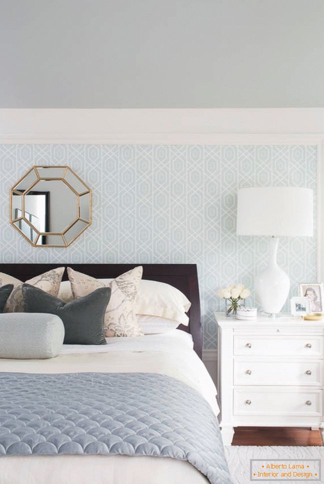 Sivo-plavi dizajn spavaće sobe, je li dosadno?
