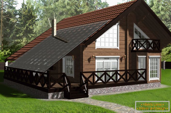 Projekat seoske kuće u skandinavskom stilu je diplomski rad diplomiranog odeljenja za dizajn Moskovskog univerziteta.