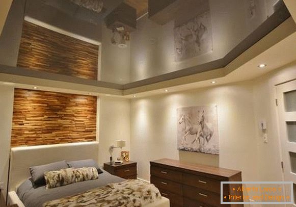 Dark stretch ceilings slika 2016 moderne ideje za spavaću sobu