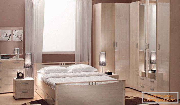 Modularni nameštaj za spavaću sobu je najpovoljnija opcija za male urbane stanove.