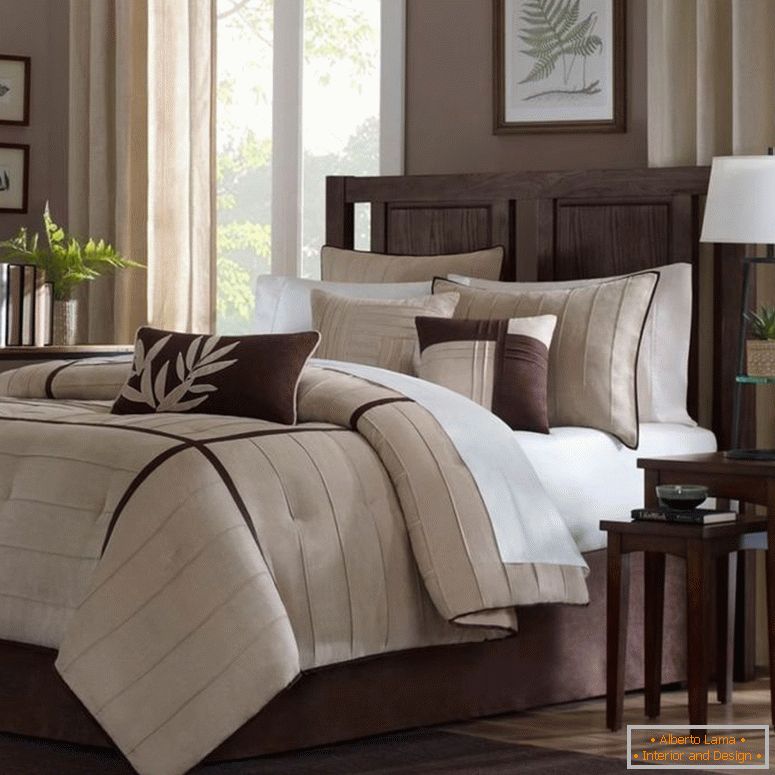 kompaktna-spavaća-dekorativna-ideje-smeđa-i-krem-šperploča-alarm-satovi-sijalice-braon-kaligari-rustikalna guma