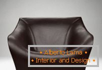 Kožni set: kauč i fotelje, od dizajnera Alexa Hula