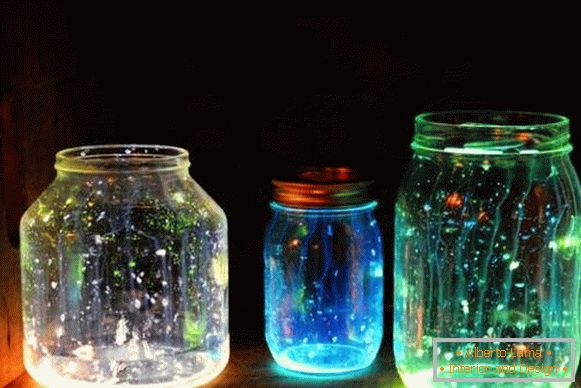 Ideje za kuću vlastitim rukama - fotografija fluorescentnog dekora