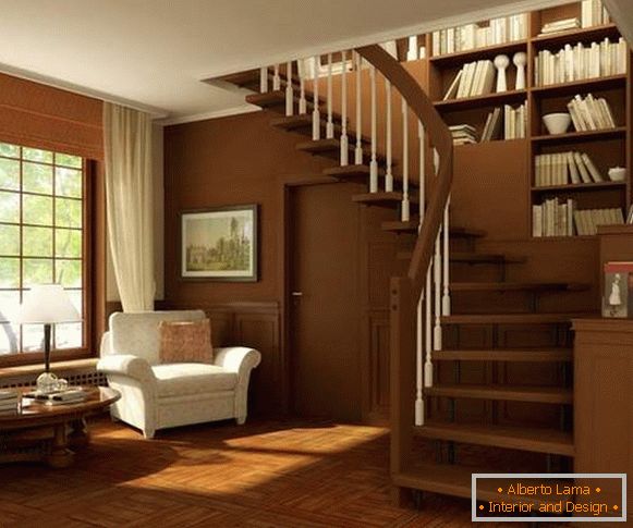 Dekoracija stepenica u privatnoj kući - vrste stepenica u unutrašnjosti